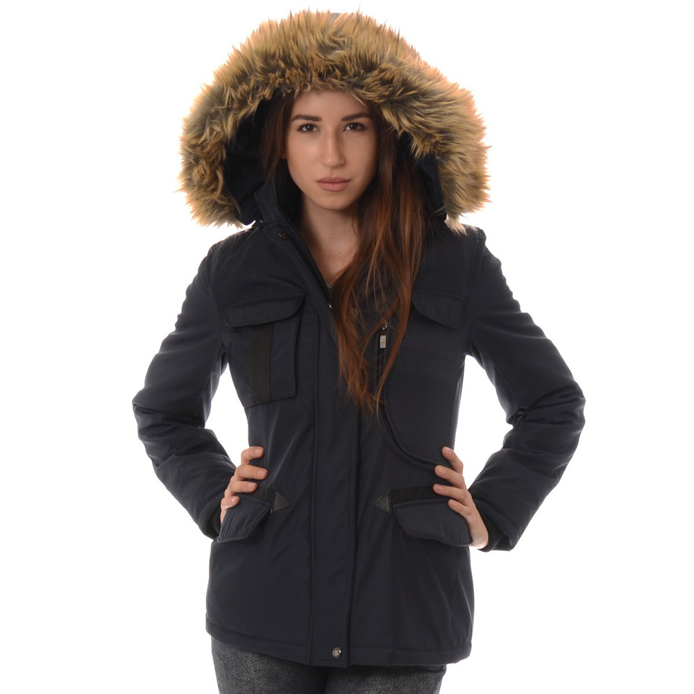 Damska Kurtka Zimowa Zelia Granatowa