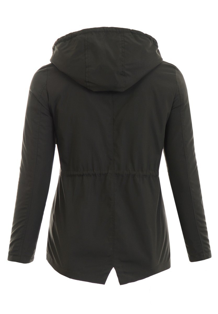 Kurtka Dwustronna Wiosenna Jolanta Zielono - Beżowa