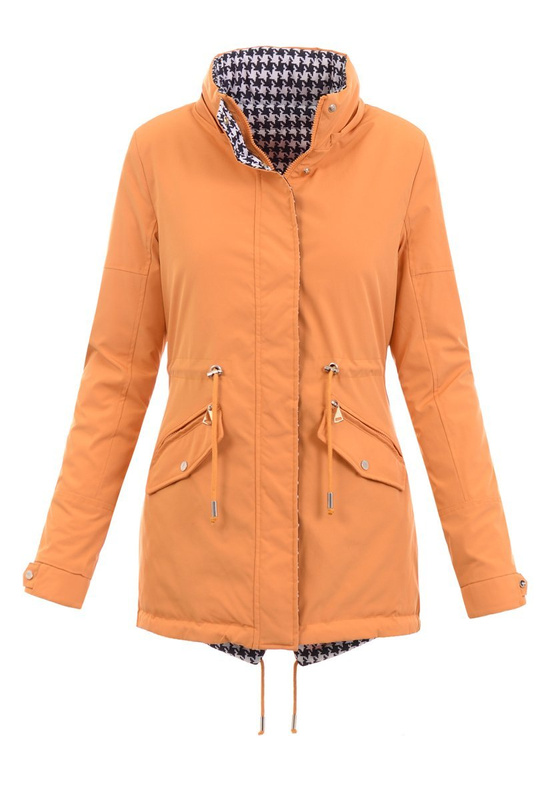 Kurtka Dwustronna Wiosenna Bogna Żółta