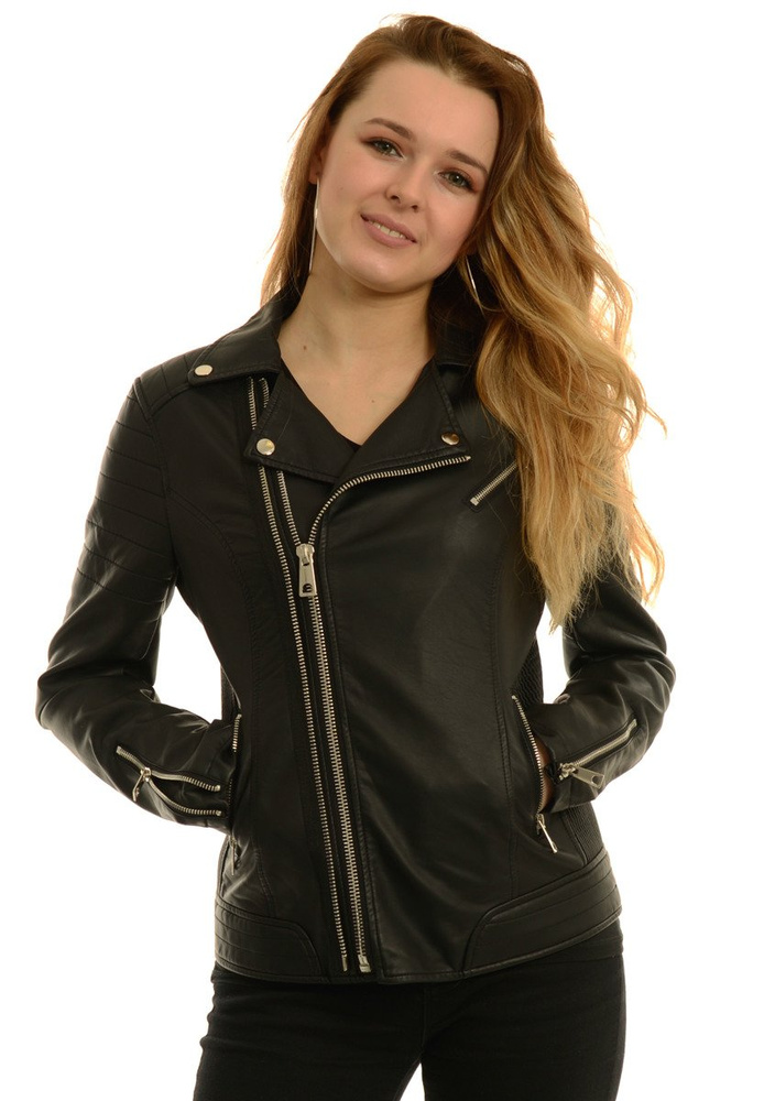 Damska Kurtka Ramoneska Czarna