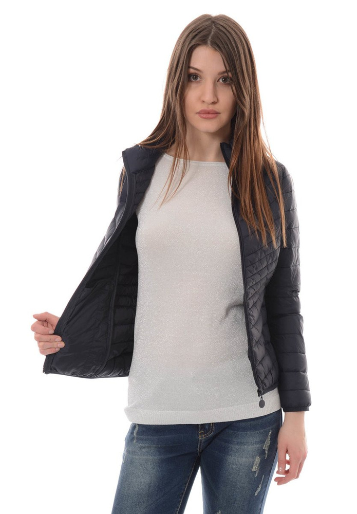 Damska Wiosenna Kurtka Granat