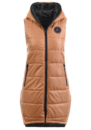 Damska Kamizelka Bezrękawnik Julia Brązowy