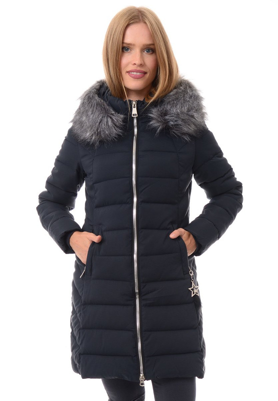 Damska Kurtka Ortalionowa Milena Granatowa