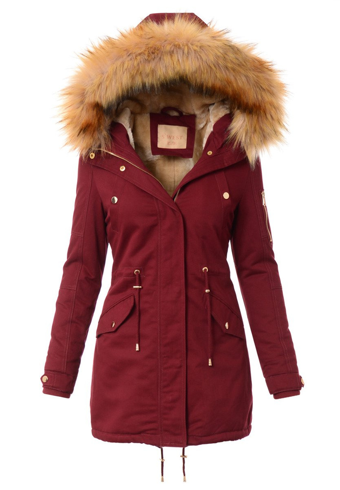 Damska Kurtka Bordowa