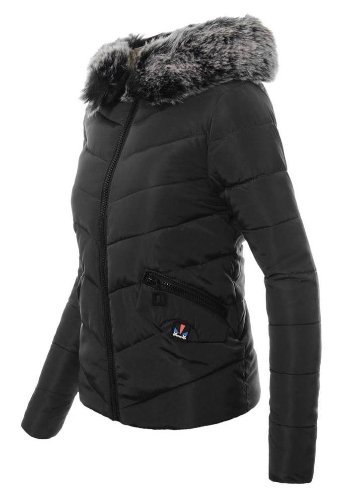 Damska Zimowa Kurtka Ortalionowa Czarna