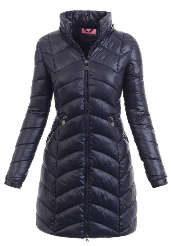 Damska Kurtka Zimowa Ortalionowa Stella Granatowa