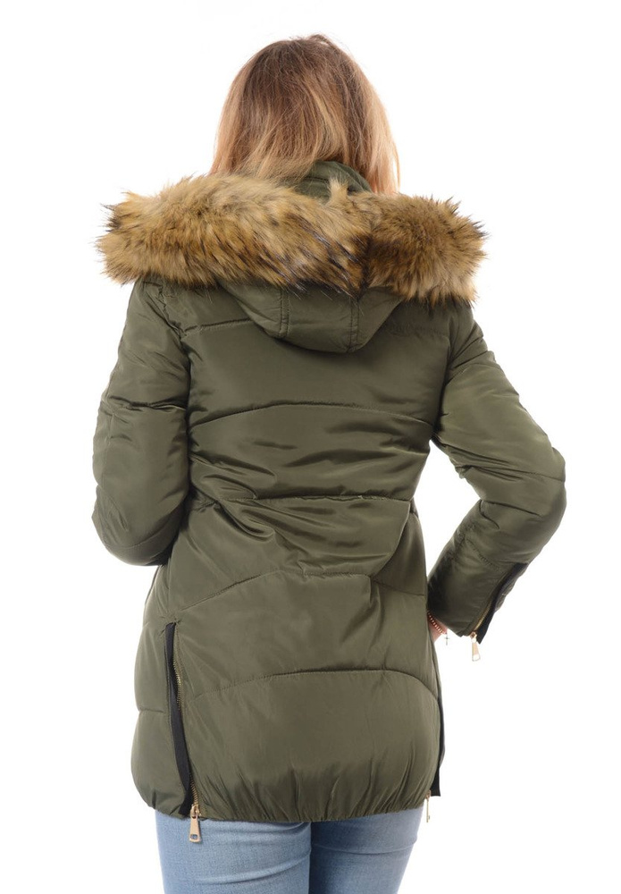 Damska Zimowa Kurtka Ortalionowa Renata Zielona