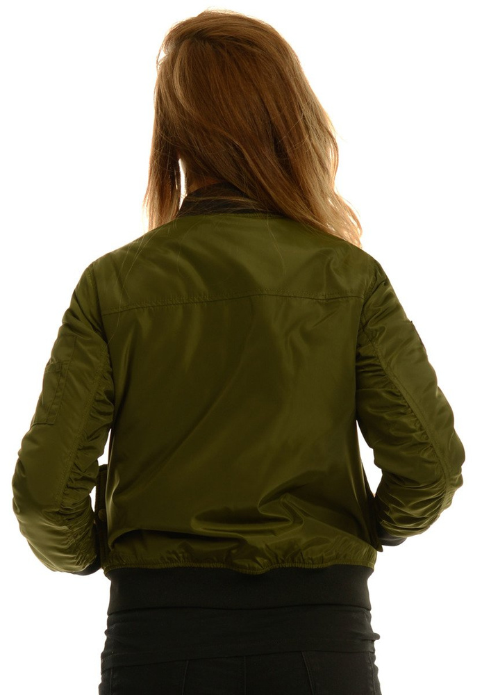 Damska Wiosenna Kurtka Bomberka Elif Zielona