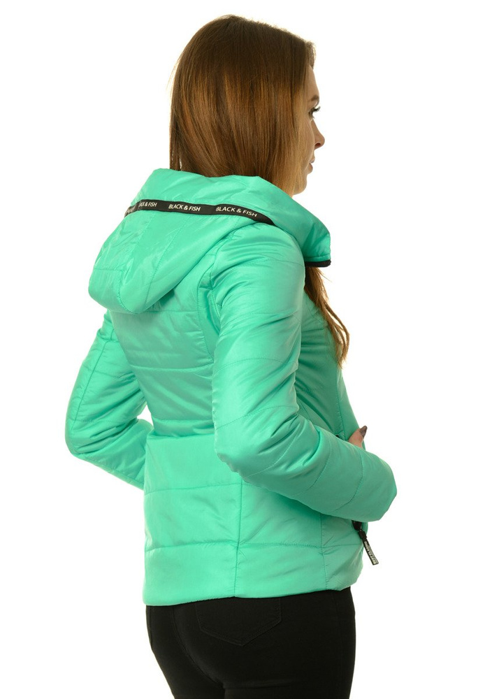 Damska Jesienna Wiosenna Kurtka Zielona