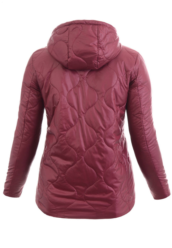 Damska Wiosenna Kurtka Halina Bordowa