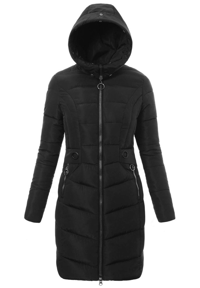 Damska Zimowa Kurtka Ortalionowa Elif Czarna