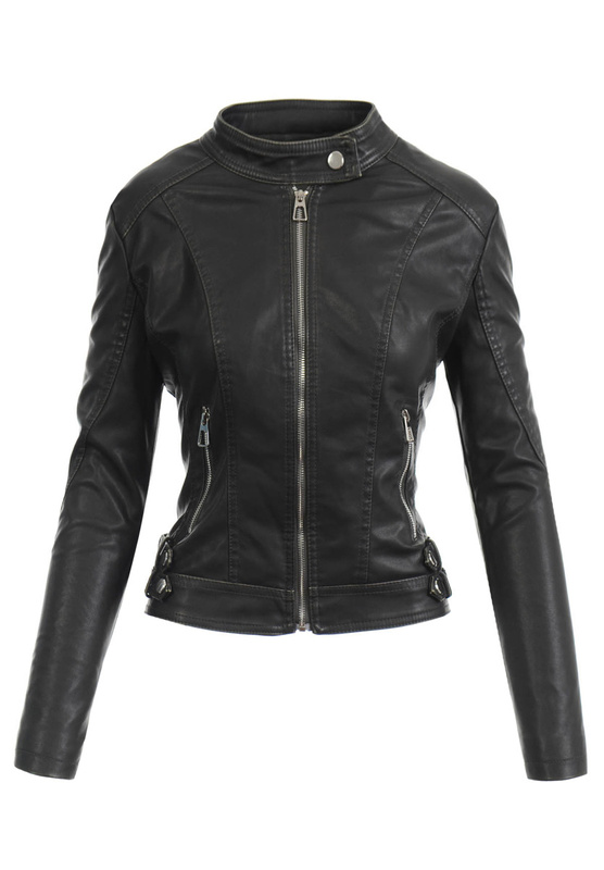 Damska Kurtka Ramoneska Ismena Czarna