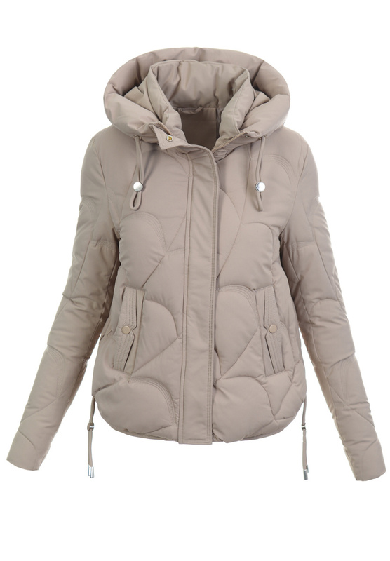 Damska Kurtka Zimowa Nikola Ciemno Beżowa