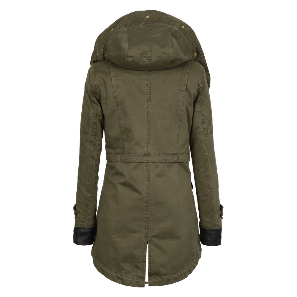 Damska Parka Kurtka Zimowa 2w1 Elena Zielona