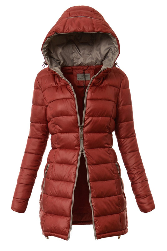 Damska Kurtka Ortalionowa Ida Bordowa