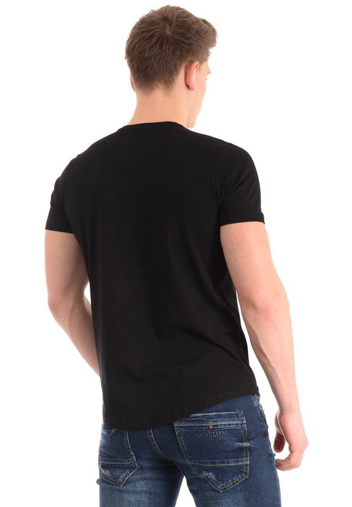 Męska Koszulka T-Shirt Nadruk Czarna