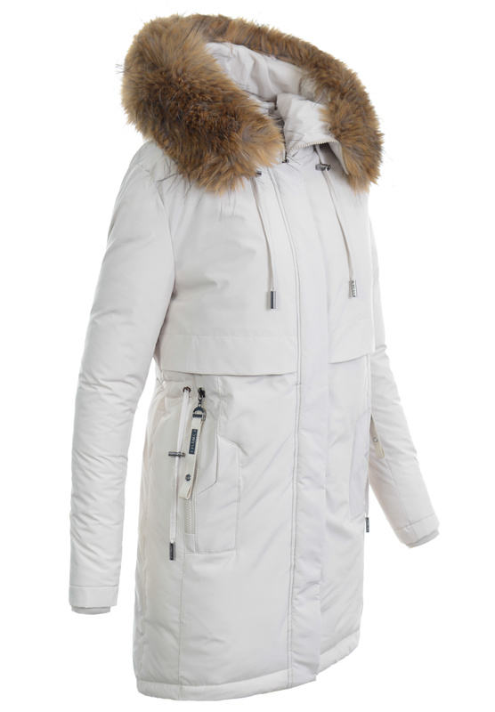 Damska Kurtka Zimowa Elwira Ecru