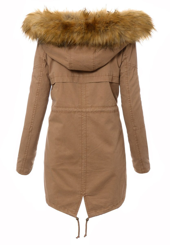 Parka Zimowa 2w1 Beżowa