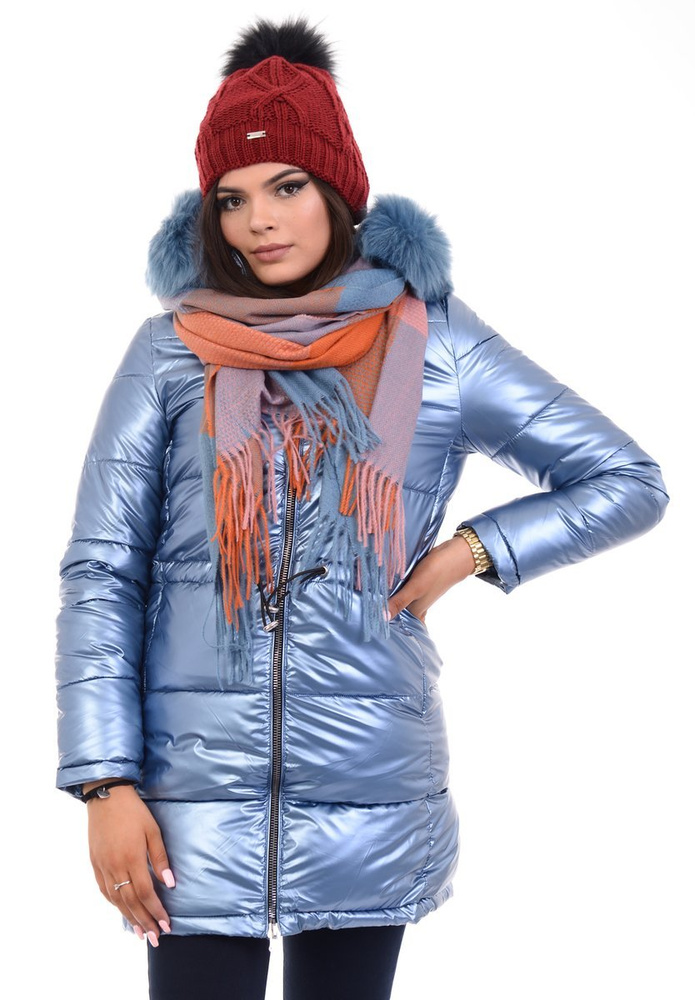 Damska Kurtka Ortalionowa Adelajda Niebieska