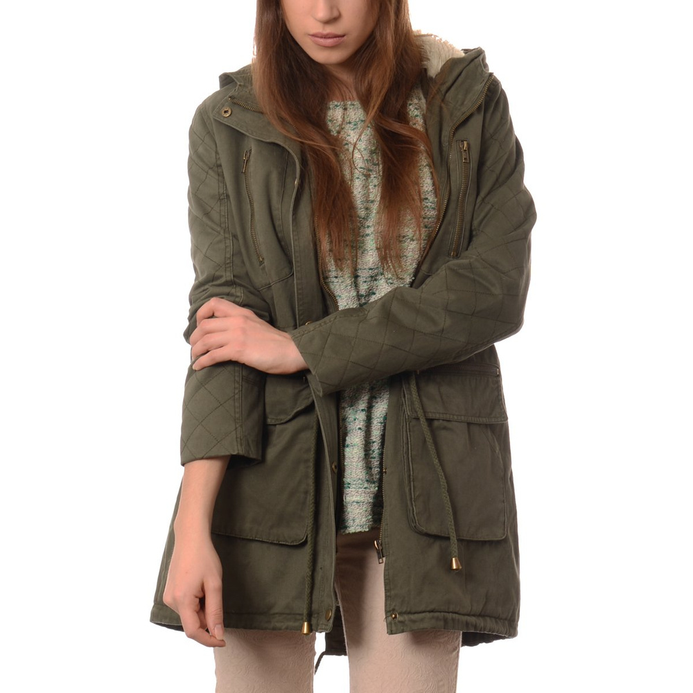 Damska Kurtka Parka Zimowa Trini Zielona