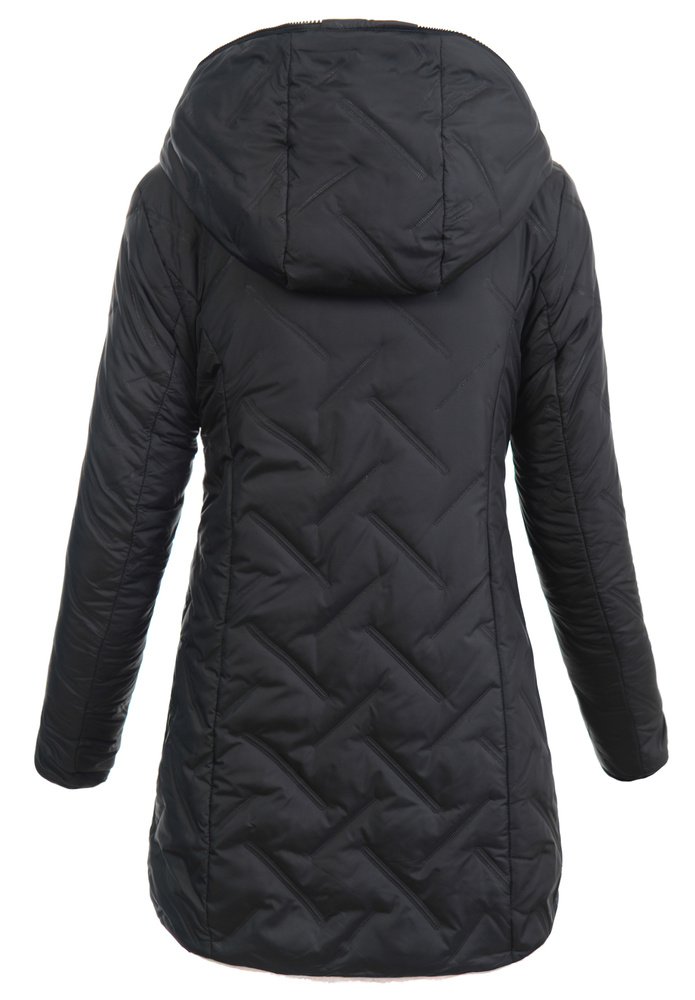 Damska Kurtka Dwustronna Zimowa Damiana Czarna
