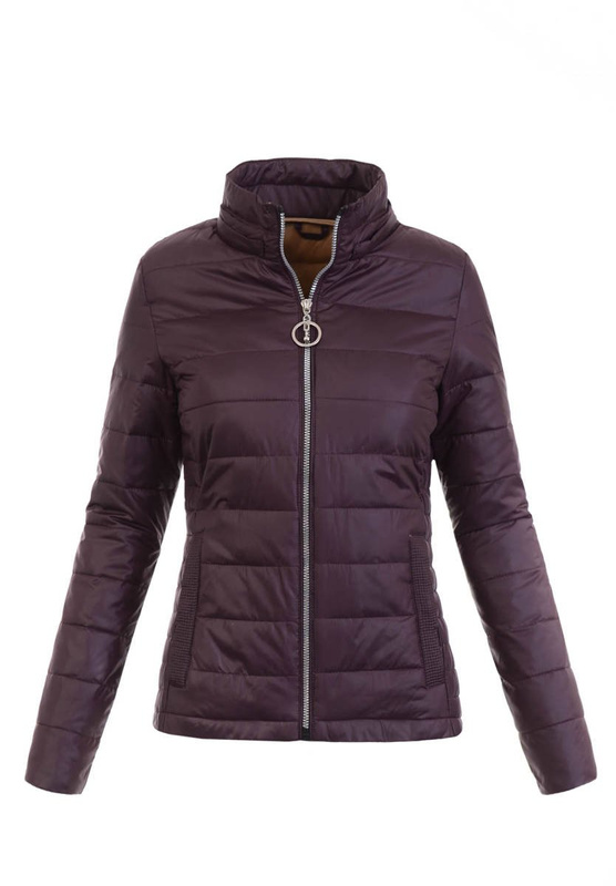 Damska Wiosenna Kurtka Anika Śliwkowa