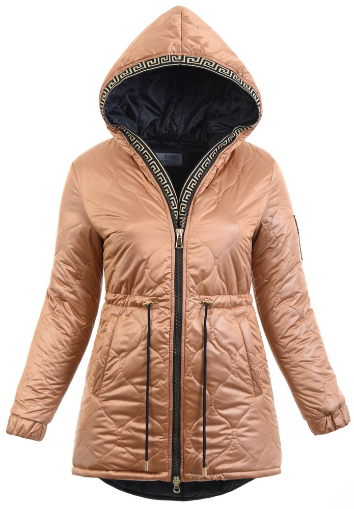 Damska Kurtka Ortalionowa Przejściowa Ariadna Brązowa