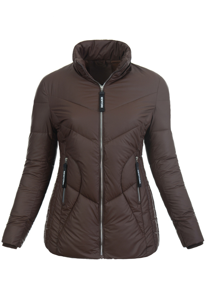 Damska Kurtka Ortalionowa Augustyna Brązowa