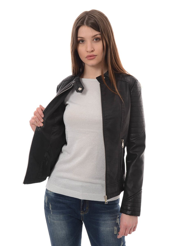 Damska Kurtka Ramoneska Czarna