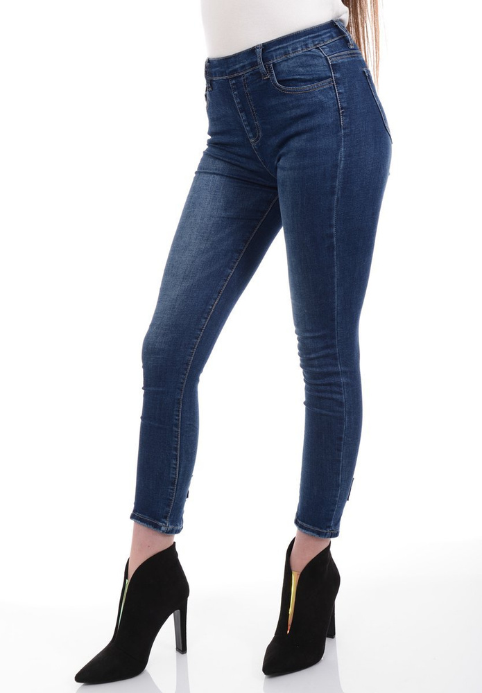 Damskie Spodnie Jeansowe Granatowe