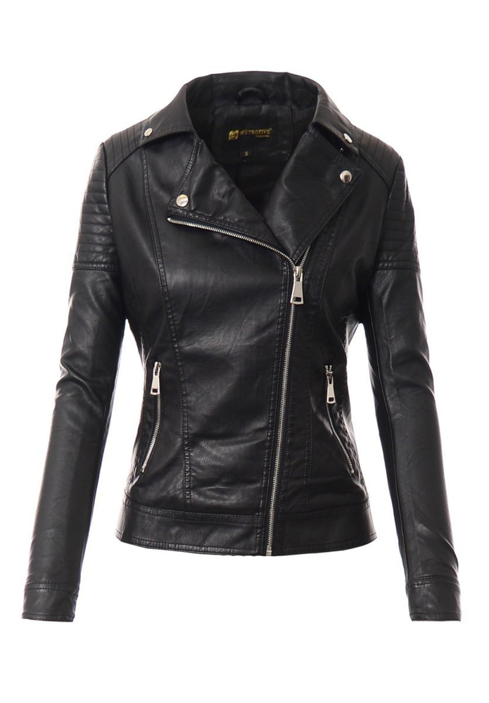 Damska Kurtka Ramoneska Czarna