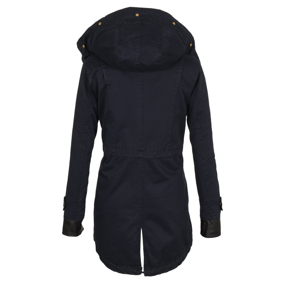 Damska Parka Kurtka Zimowa 2w1 Granat