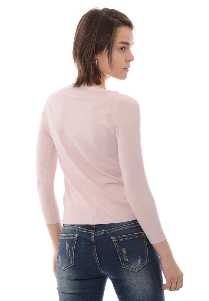 Damska Bluzka Sweterek Zapinany Różowy