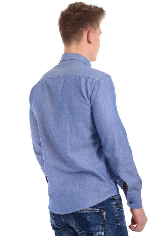 Męska Koszula Niebieska