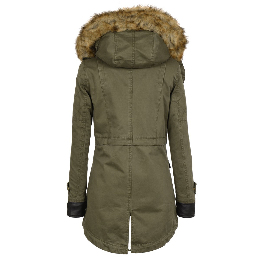 Damska Parka Kurtka Zimowa 2w1 Elena Zielona