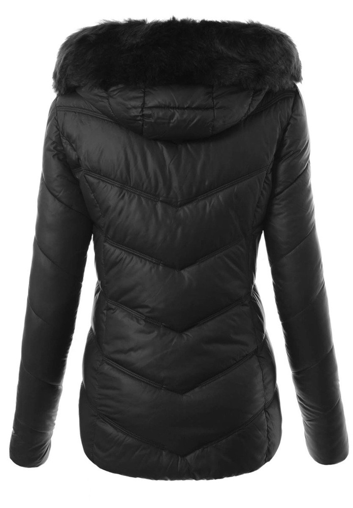 Damska Zimowa Kurtka Ortalionowa Czarna
