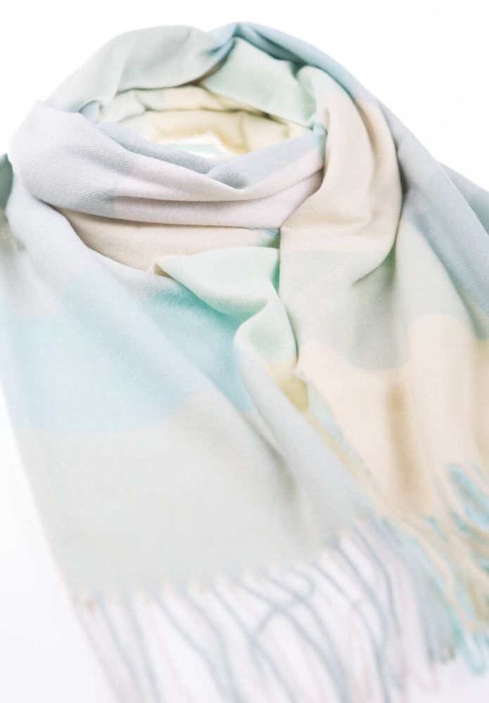 Szal Damski Morski W Kratę