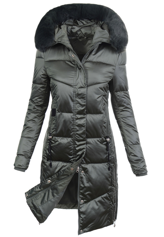 Damska Kurtka Zimowa Jolanta Ciemno Zielona