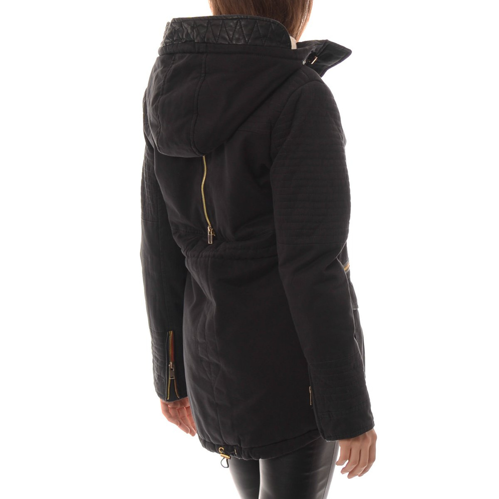 Damska Kurtka Parka Zimowa Czarna