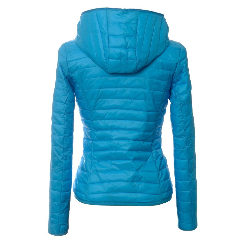 Damska wiosenna kurtka ortalionowa niebieska