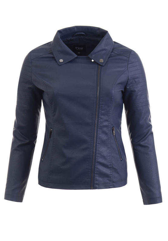 Damska Kurtka Ramoneska Bożena Granatowa