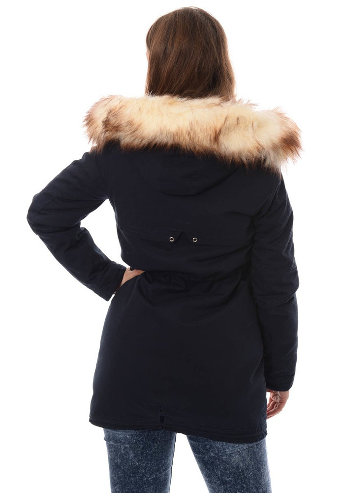 Damska Kurtka Parka Zimowa 2w1 Melka Granat