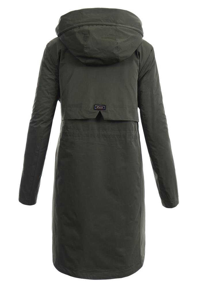 Damska Wiosenna Kurtka Płaszcz Parka Oksana Zielona