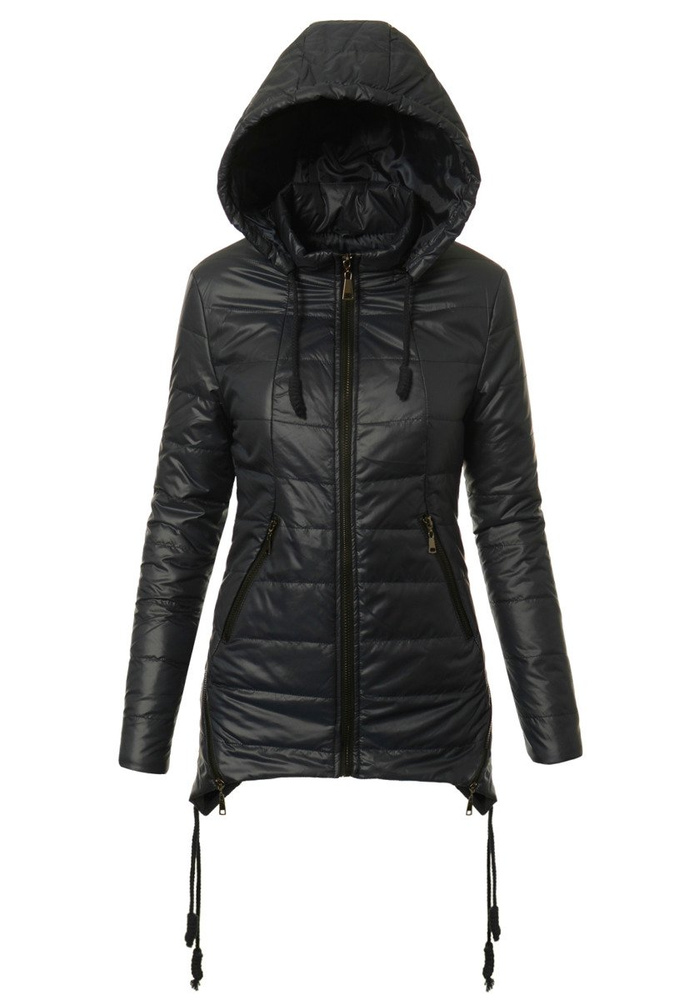 Damska Jesienna Wiosenna Kurtka Ortalionowa Asena Granatowa