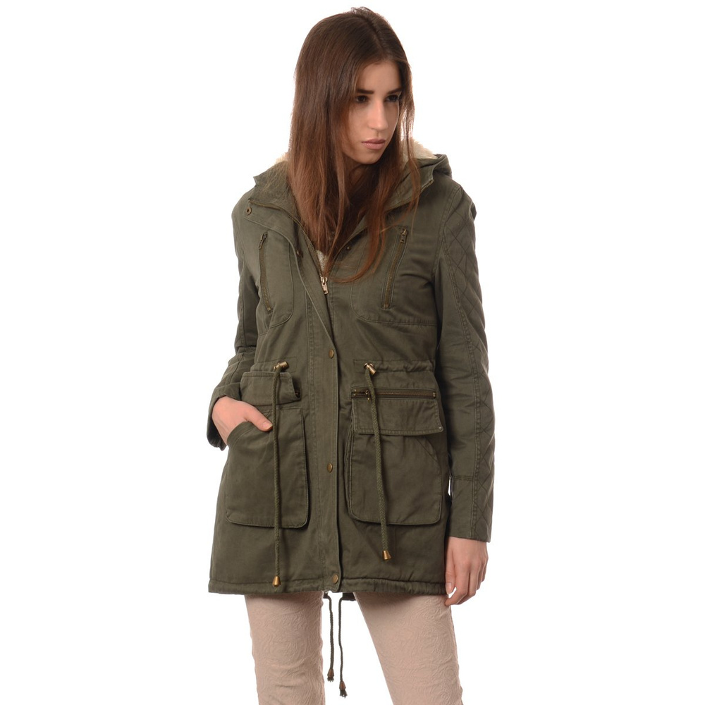 Damska Kurtka Parka Zimowa Trini Zielona