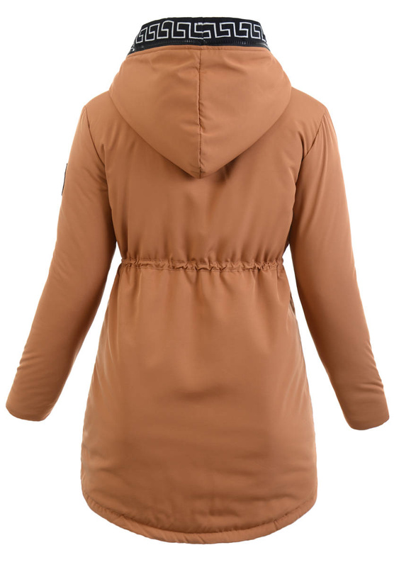 Damska Kurtka Ortalionowa Honorata Brązowa