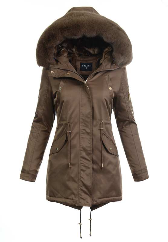 Parka Zimowa Anastazja Brązowa