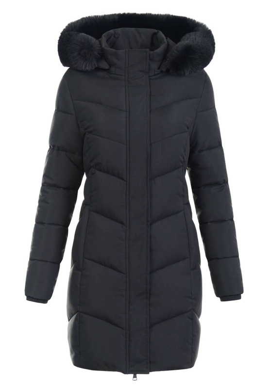 Damska Kurtka Zimowa Pikowana Lidia Czarna