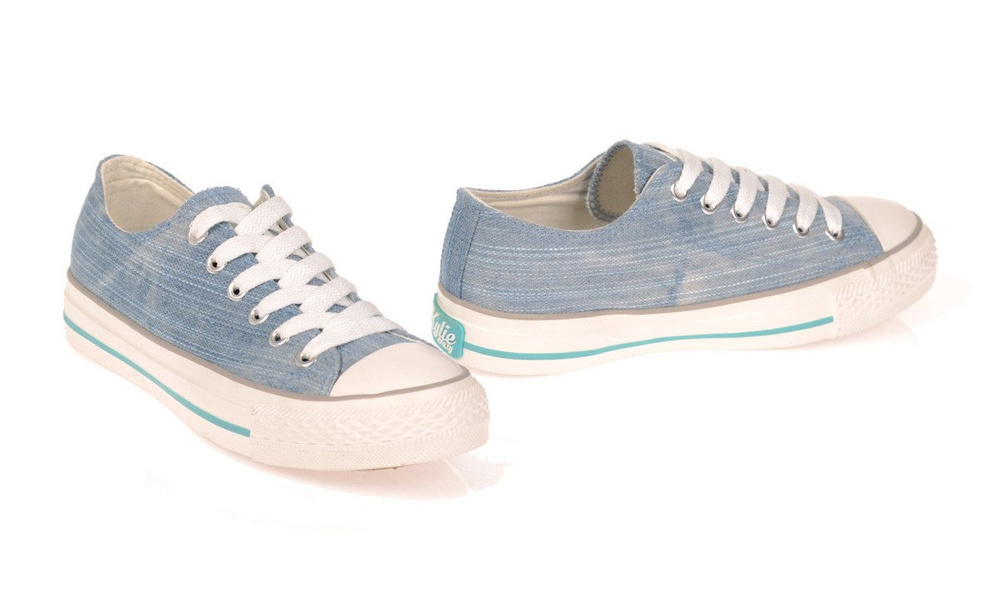 Niskie Trampki Tenisówki Jeansowe