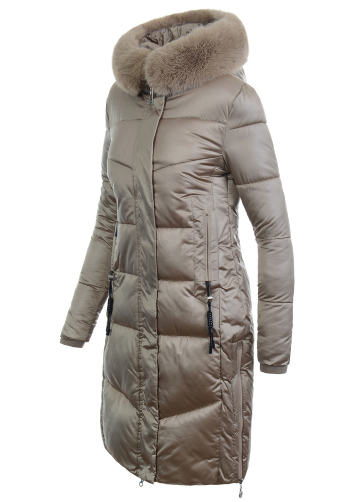 Damska Kurtka Zimowa Jolanta Cappuccino